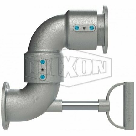 DIXON Swivel Style 50 Loading Arm with Handle, 4 in, TTMA x TTMA Flange, Aluminum Body 45HTFXTFAL00000